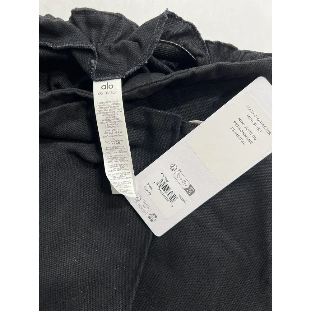 ALO Yoga Main Character Mini Skirt in Black